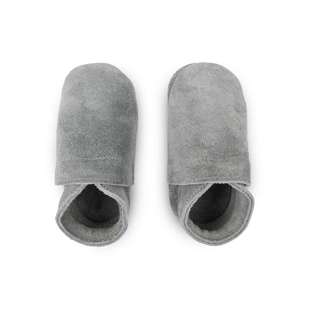 Baby Dutch Babyslofjes Uni Grey Suède - Image 4