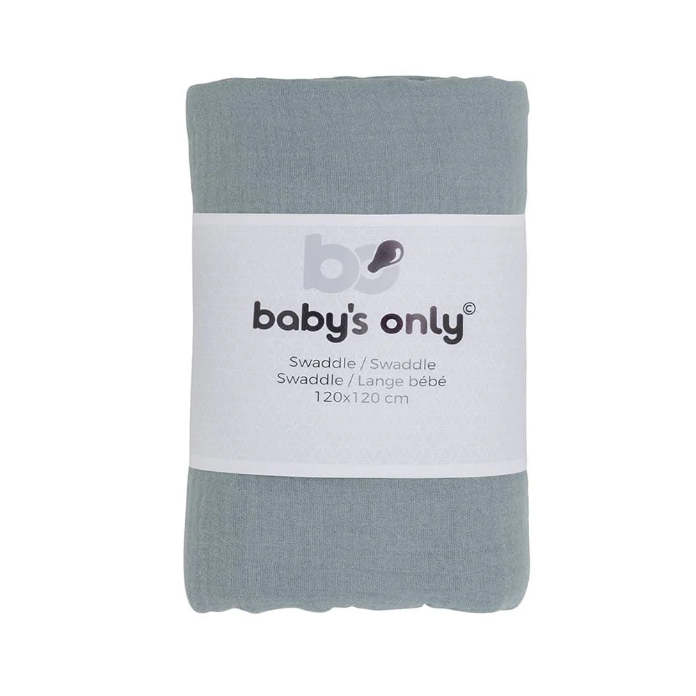 Baby's Only Inbakerdoek Breeze Stonegreen 120x120cm - Image 2