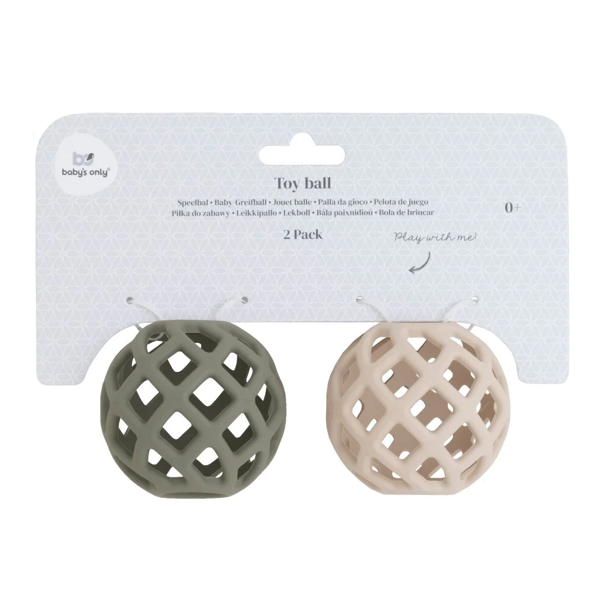 Baby's Only Speelbal Urban Green/ Warm Linen 2St - Image 2