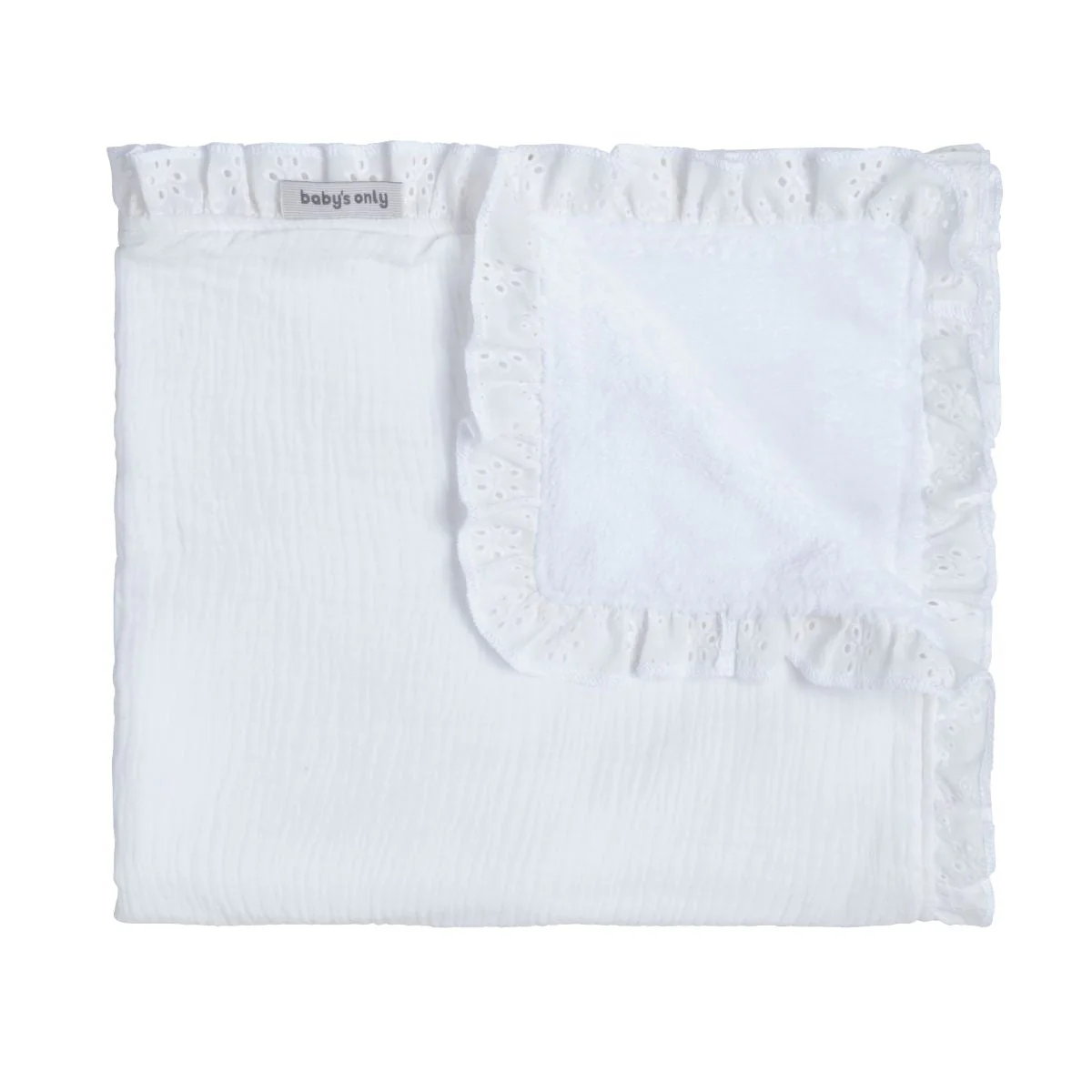 Baby's Only Ledikantdeken 100X135Cm Teddy Calm Wit