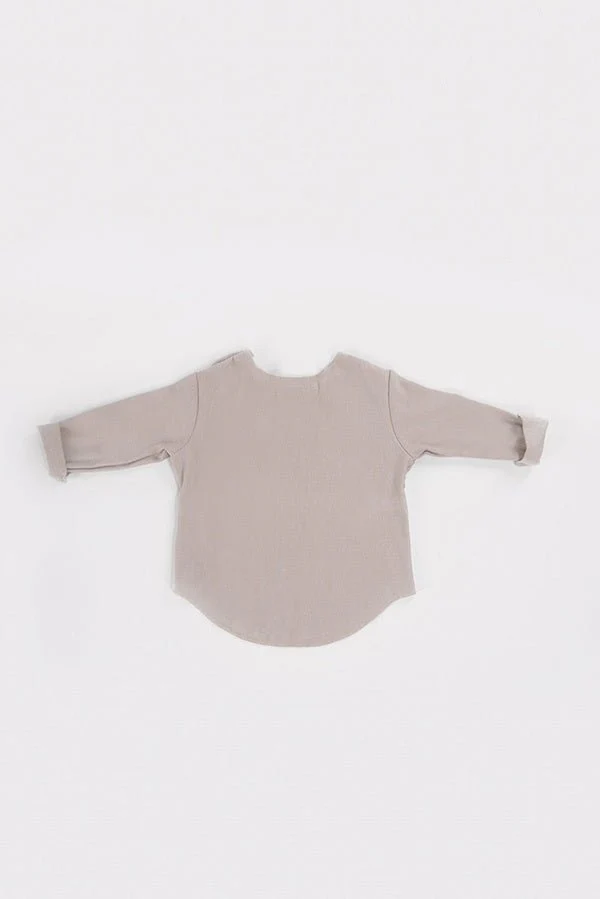 Bamboom Baby Shirt Lange Mouw Sand - Image 2