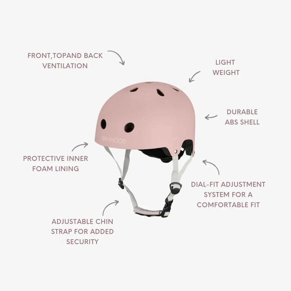 Banwood Kinderhelm Eco Dusty Rose - Image 3