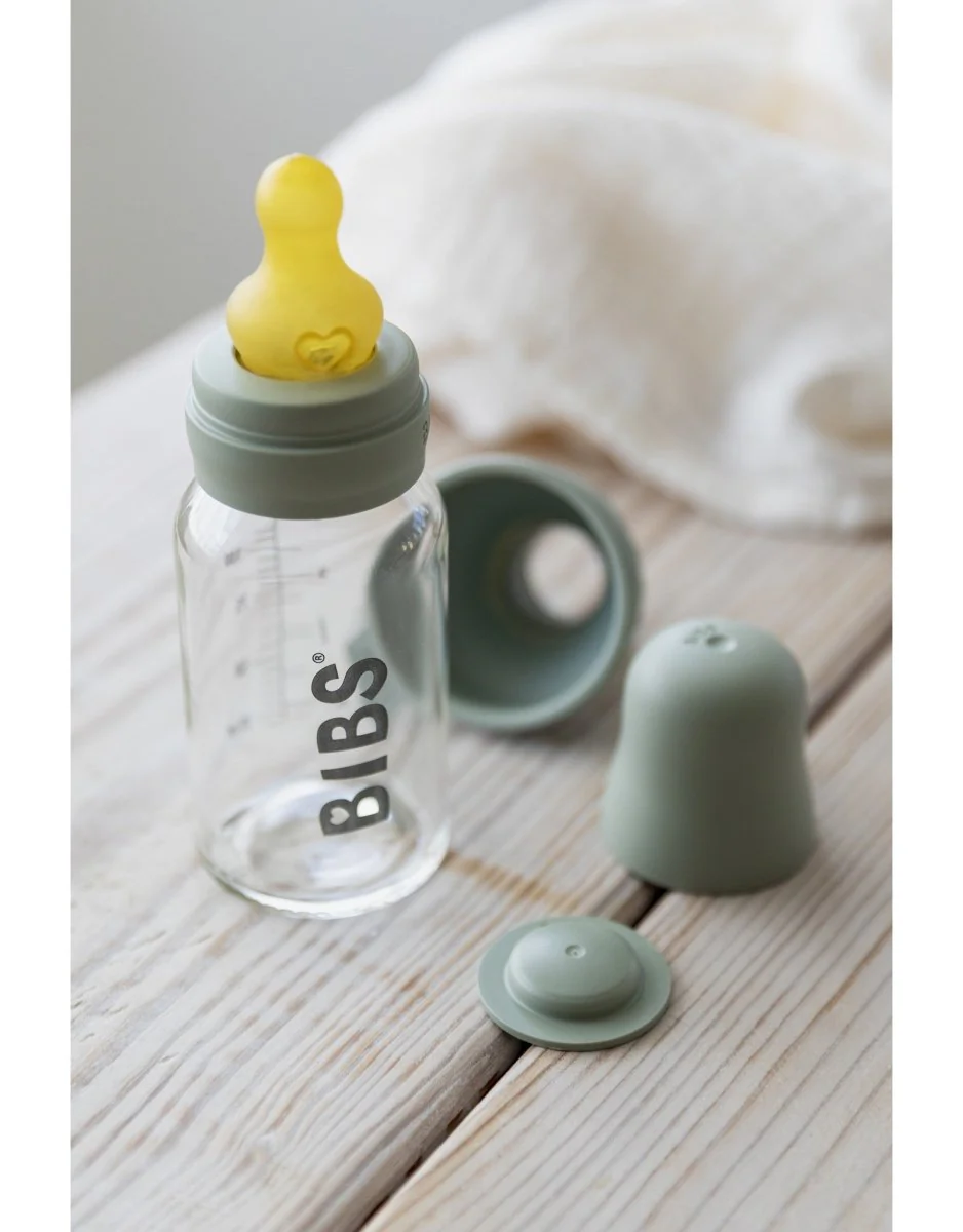 BIBS Babyfles Glas 225ml Sage - Image 6