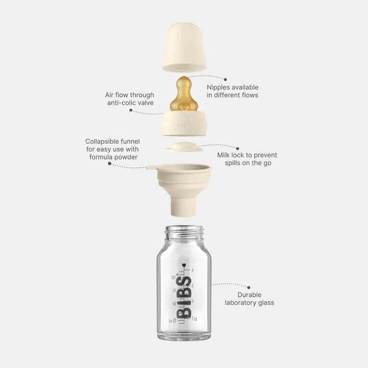 BIBS Babyfles Glas 225ml Sage - Image 7