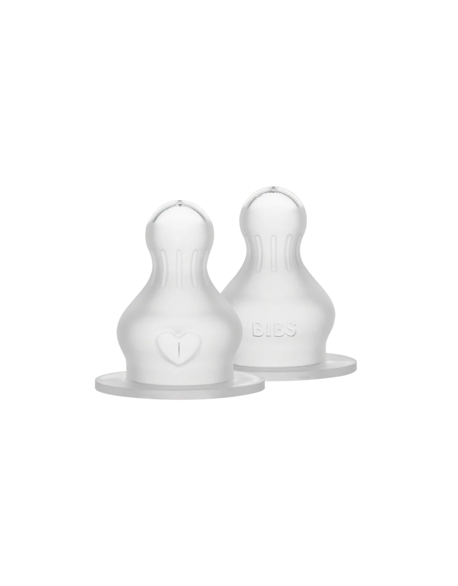 BIBS Flesspeen Rond Silicone 2St Medium Flow
