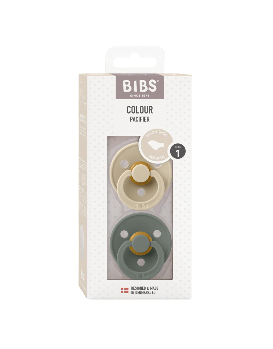 BIBS Speen Maat 1 Anatomical Vanilla/Pine 2St - Image 4