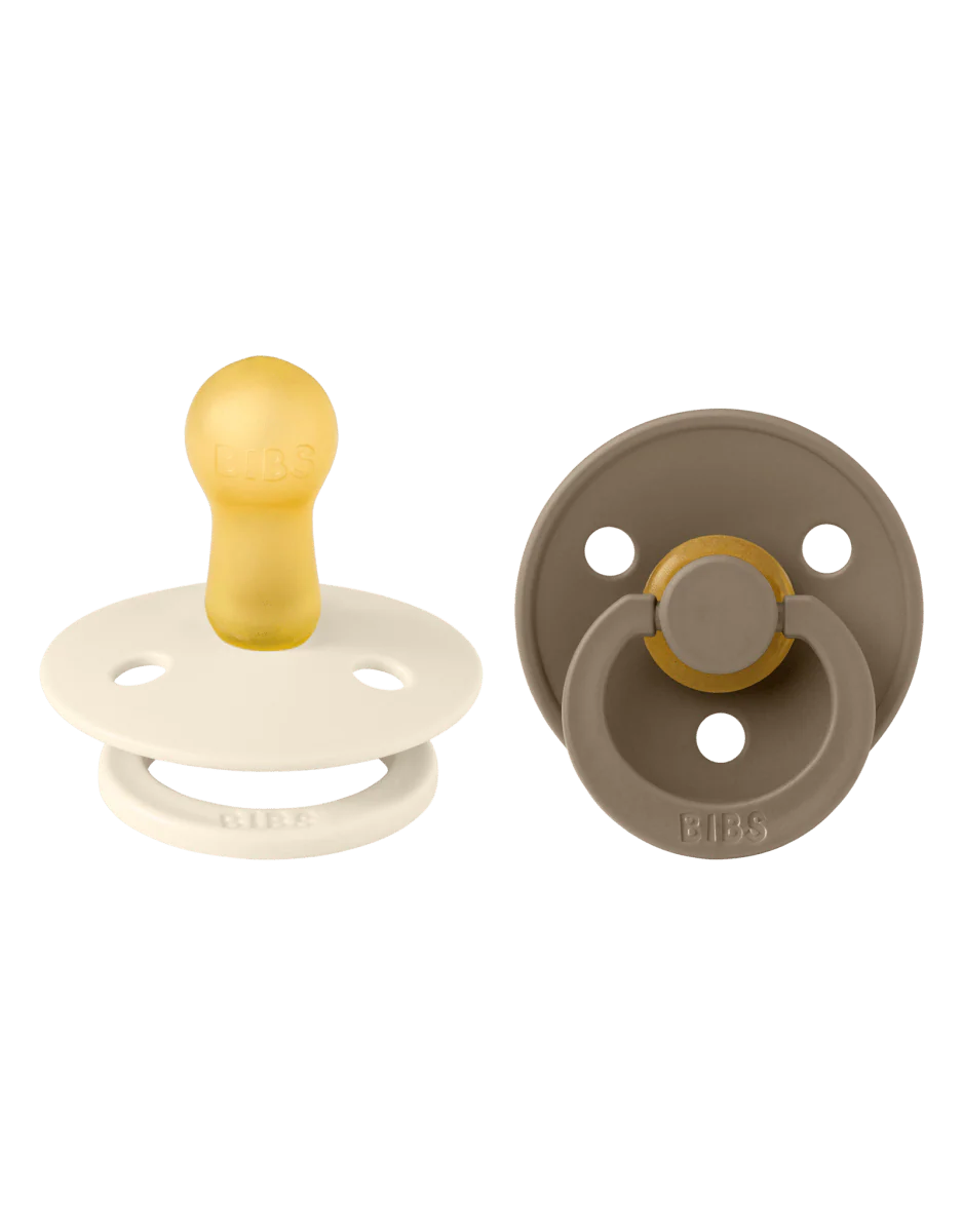 BIBS Speen Maat 1 Latex Dark Oak/Ivory 2st
