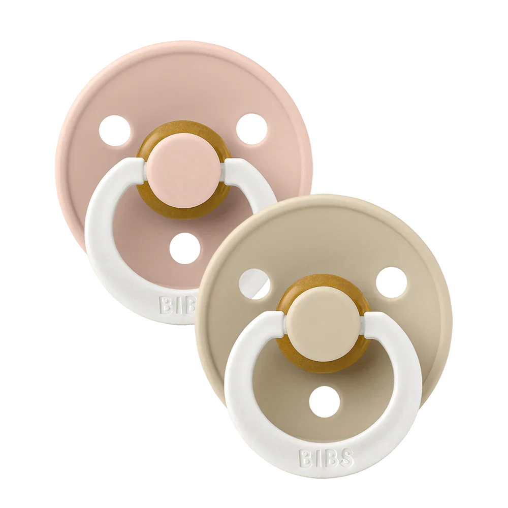 BIBS Speen Maat 1 Symmetrical Blush Glow/Vanilla Glow 2St