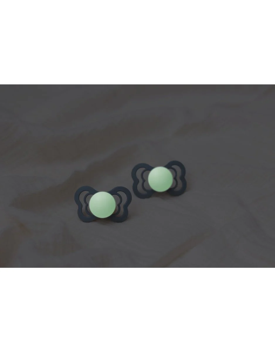 BIBS Speen Maat 1 Vanilla Night Supreme Silicone - Image 4