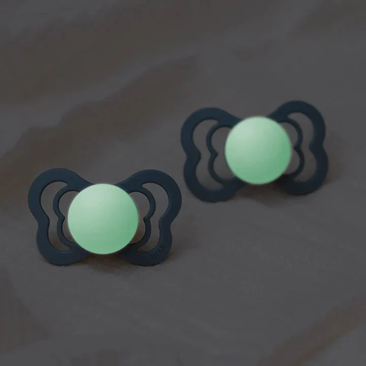 BIBS Speen Maat 2 Blush Night Supreme Silicone - Image 3