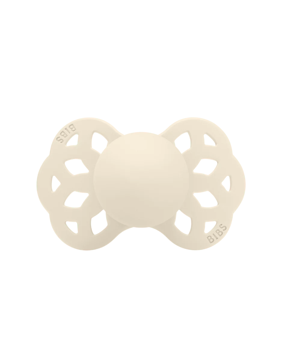 BIBS Speen Maat 2 Silicone Symmetrical Ivory/Sage 2st - Image 3