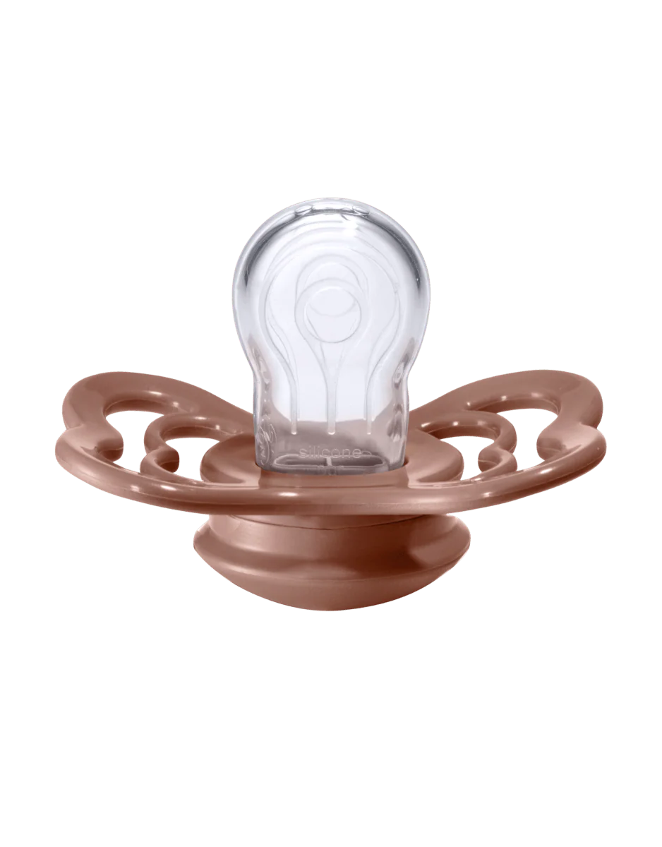 BIBS Speen Maat 2 Woodchuck/Blush Supreme Silicone 2st - Image 4