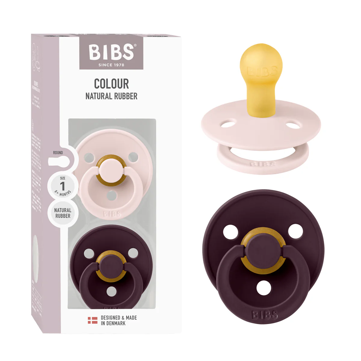 BIBS Speen Petal/Plum Maat 2 2St - Image 3