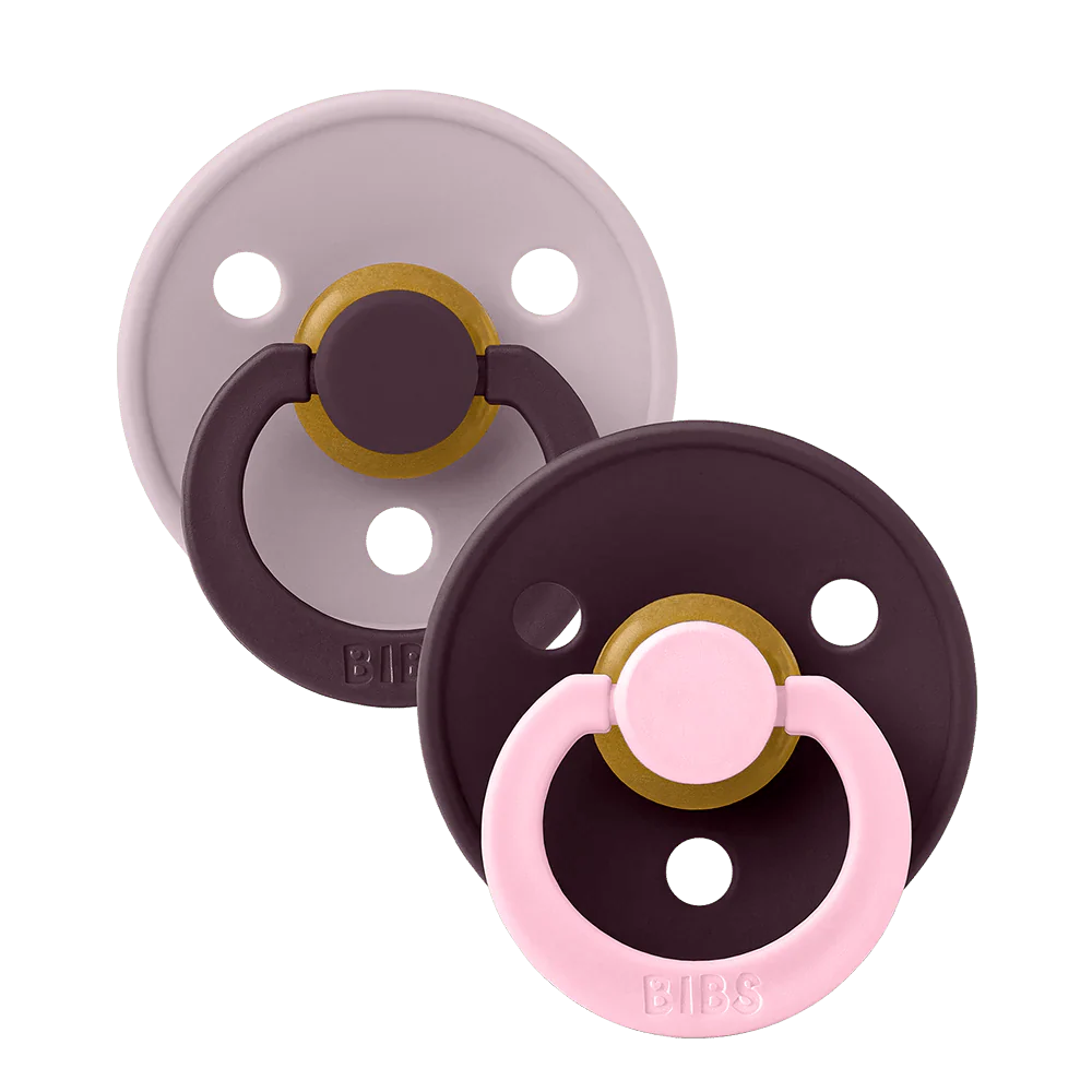 BIBS Speen Studio Fusion Dusky Lilac/ Plum Maat 2 2St