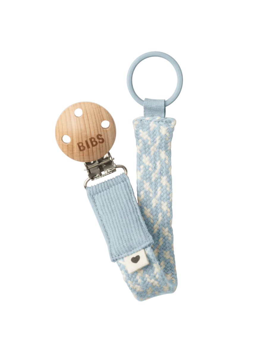 BIBS Speenkoord Baby Blue/Ivory