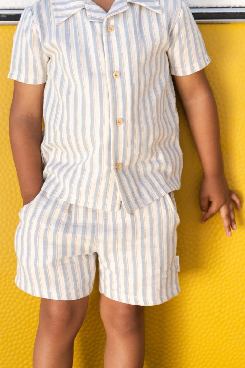Blouse korte mouw Multi Stripe - Image 5