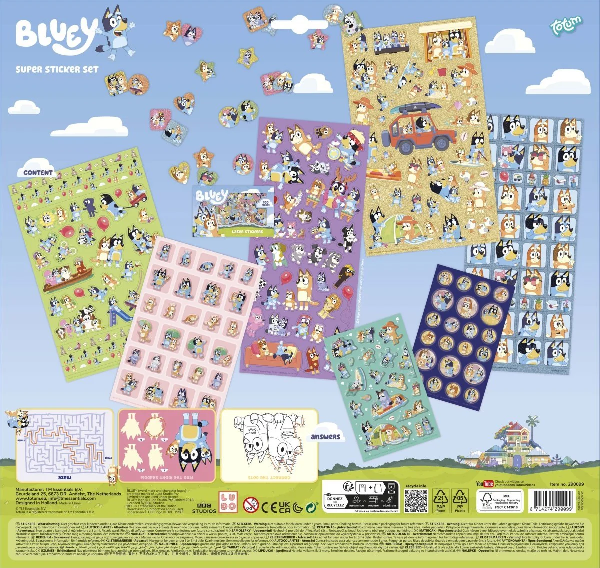 Bluey Stickers 7st - Image 7