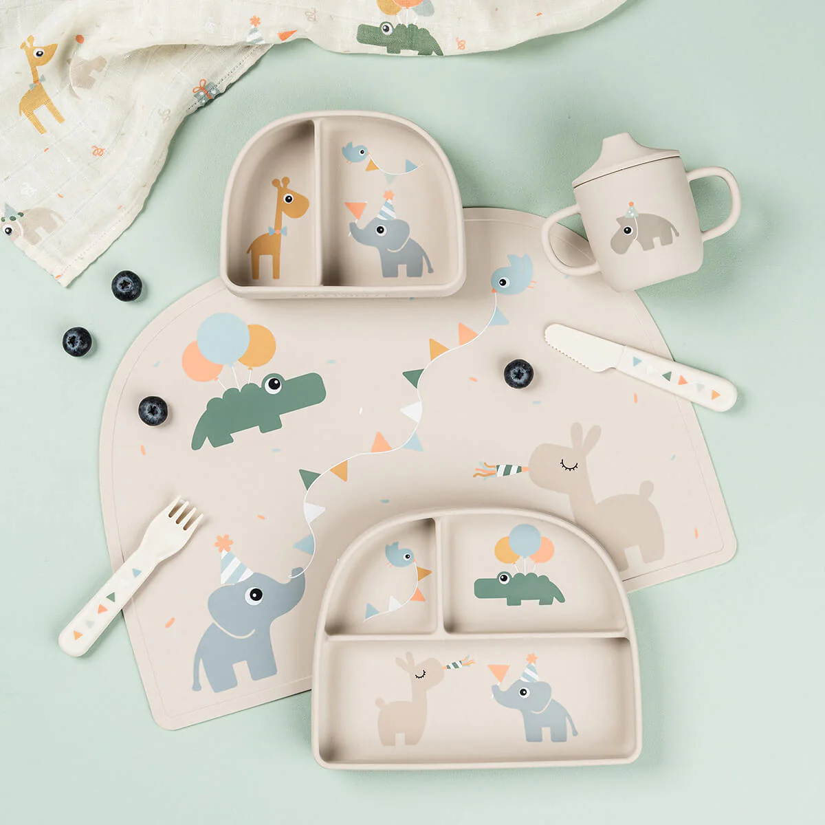 Done by Deer Baby Kom Met Compartimenten Celebration Sand - Image 2