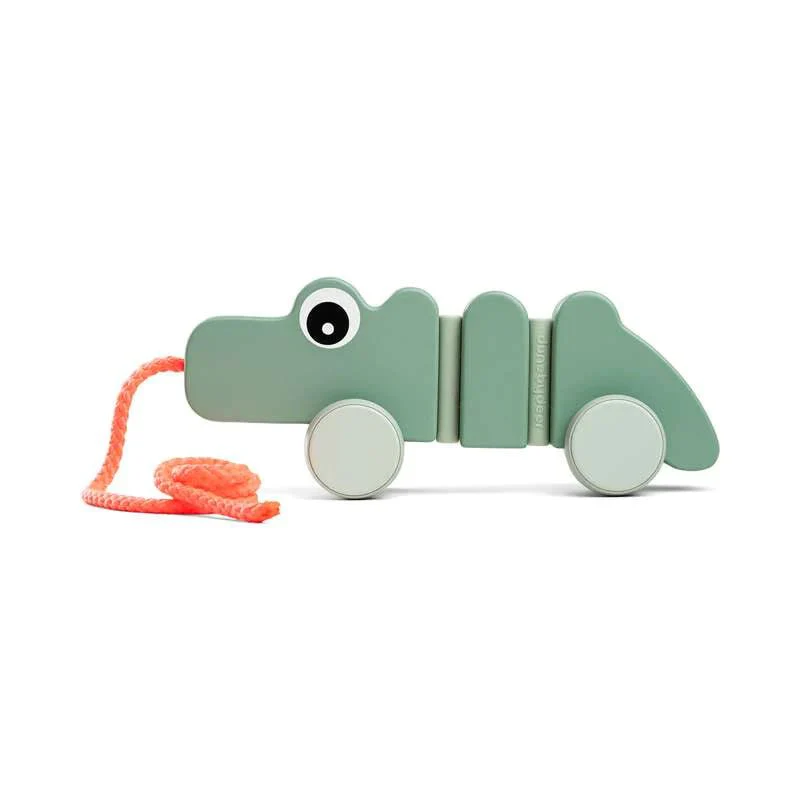Done by Deer Pull along wiggle toy Croco Green - Image 4