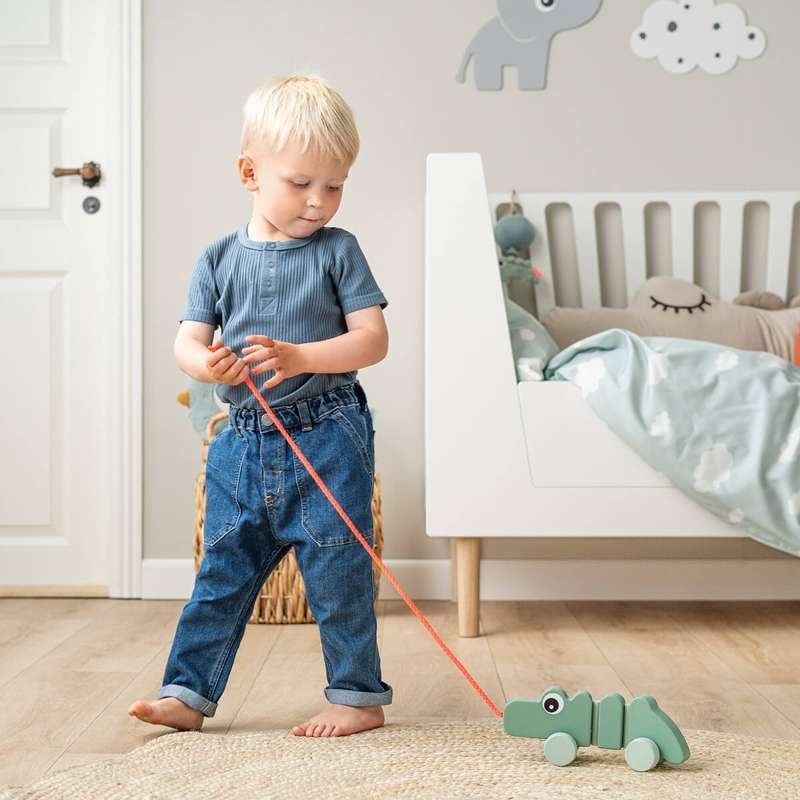 Done by Deer Pull along wiggle toy Croco Green - Image 5