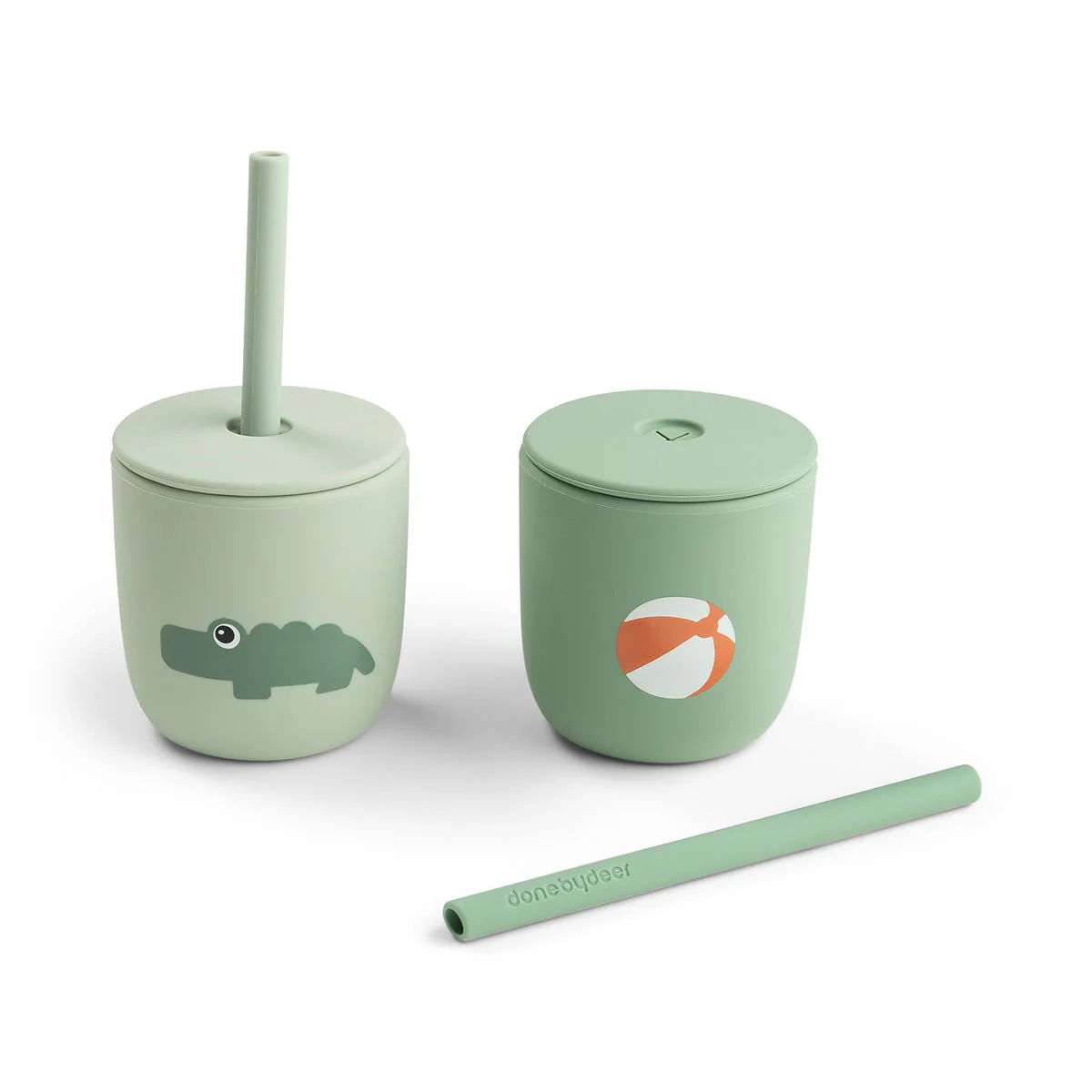 Done by Deer Rietjesbeker Playground Green 120Ml 2St - Image 2