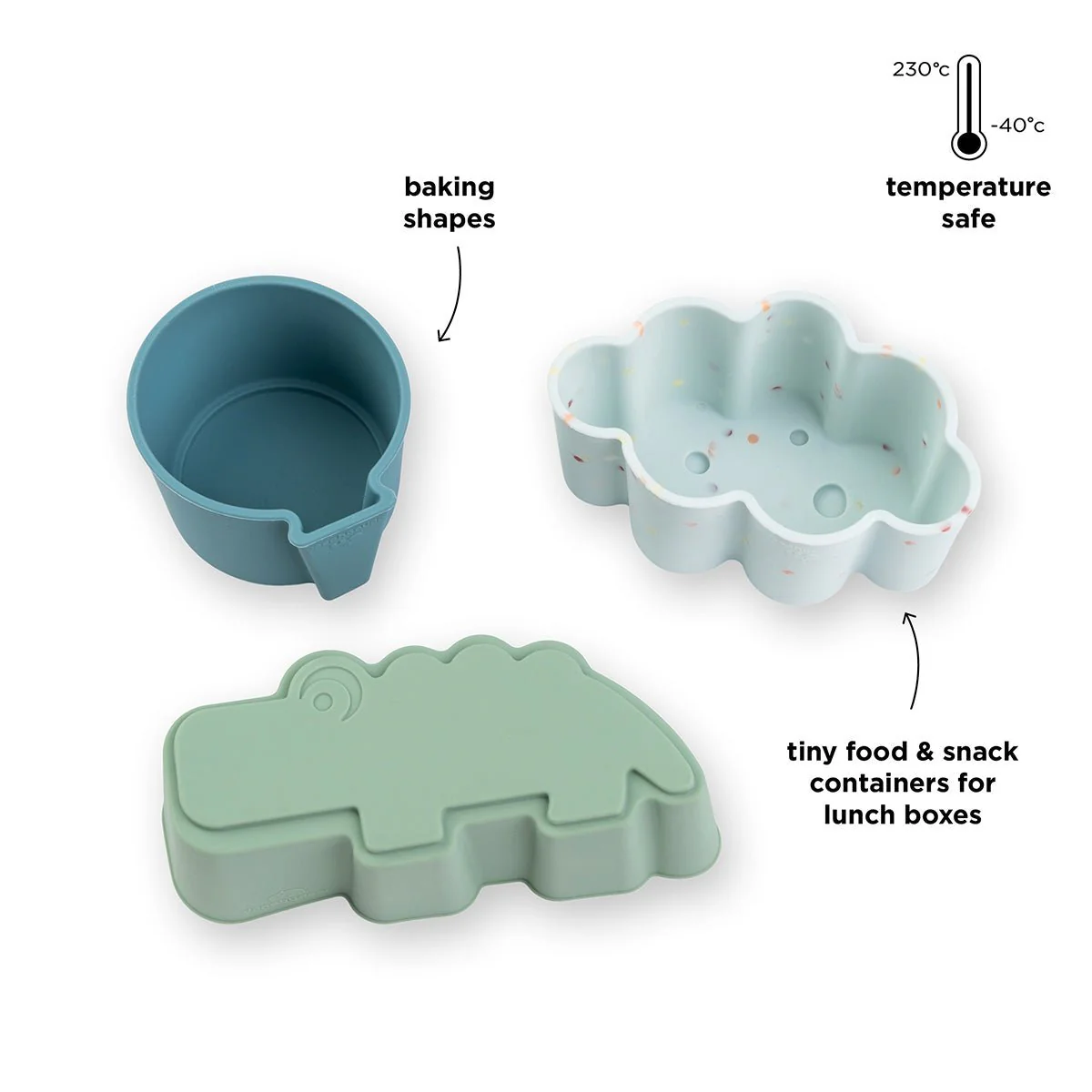 Done by Deer Snackbakje Happy Clouds Blauw 3 Stuks - Image 3