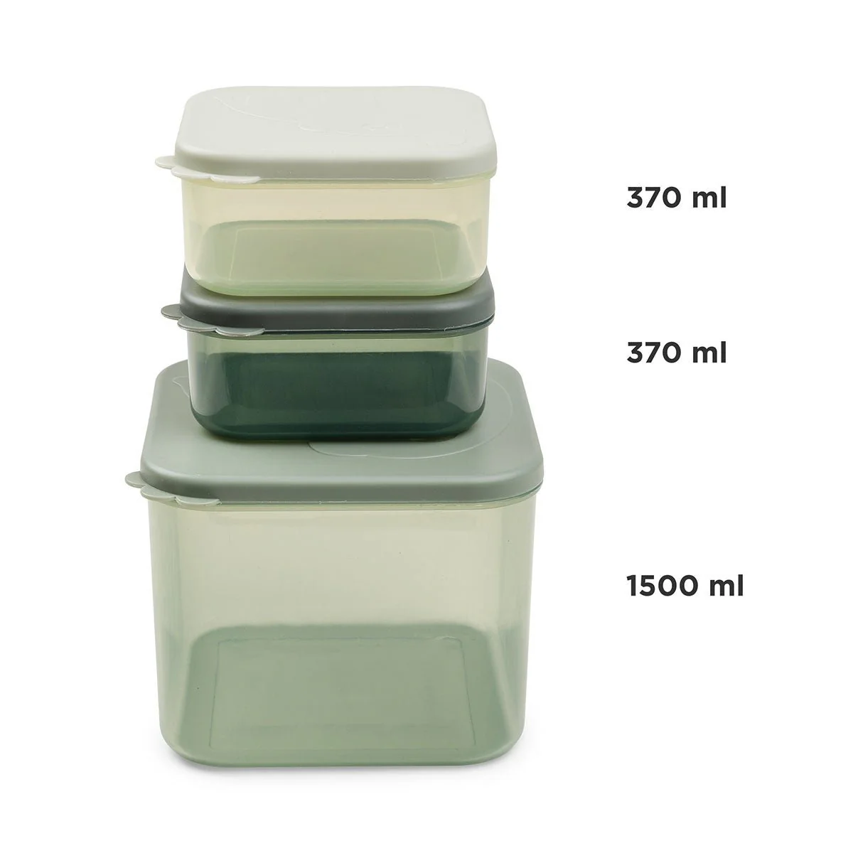 Done by Deer Snackbakje Set L Elphee Green 3st - Image 2