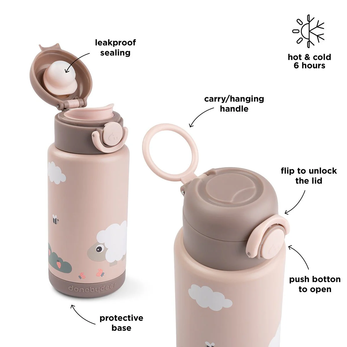 Done by Deer Thermosfles Tiny Farm 340Ml - Image 4