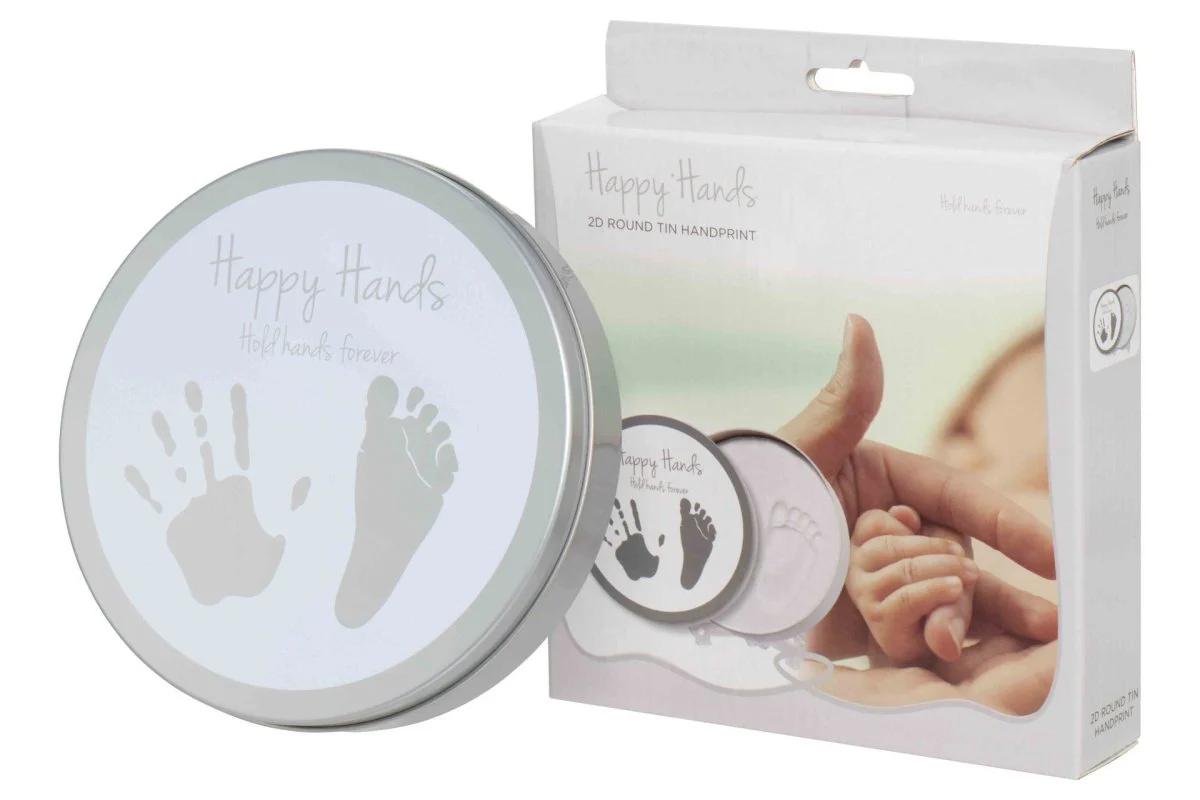 Dooky Afdrukset Happy Hands Rond Klei Blik - Image 3