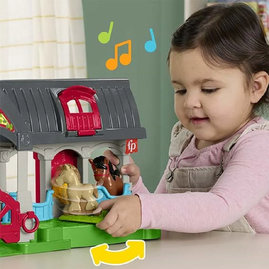 Fisher-Price Speelgoed Paardenstal Little People 7 Delig - Image 6