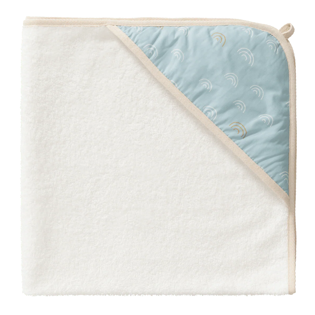 Fresk Badcape Baby Wikkel Regendruppel Ether Blue
