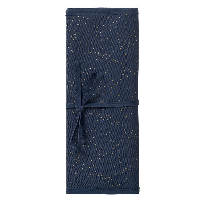 Fresk Luiertas met Verschoningsmat – Indigo Dots – Gerecycled Polyester – 50x28x17 cm - Image 3