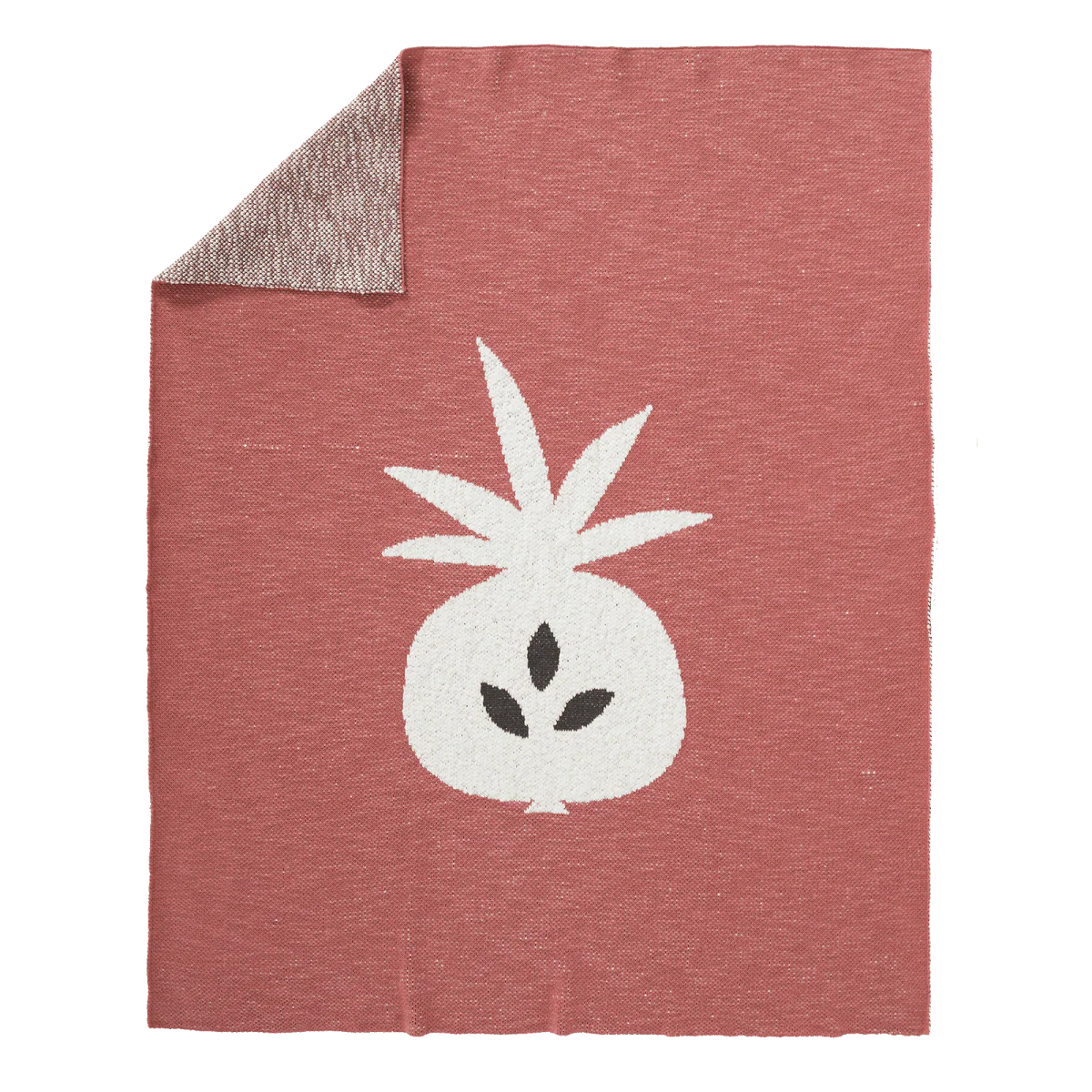 Fresk Wiegdeken Gebreid Pineapple Ocher 80x100cm