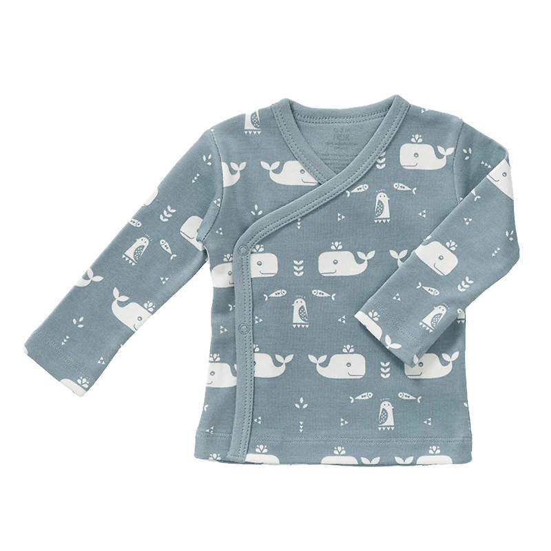 Fresk Wikkelvestje Whale Blue Fog