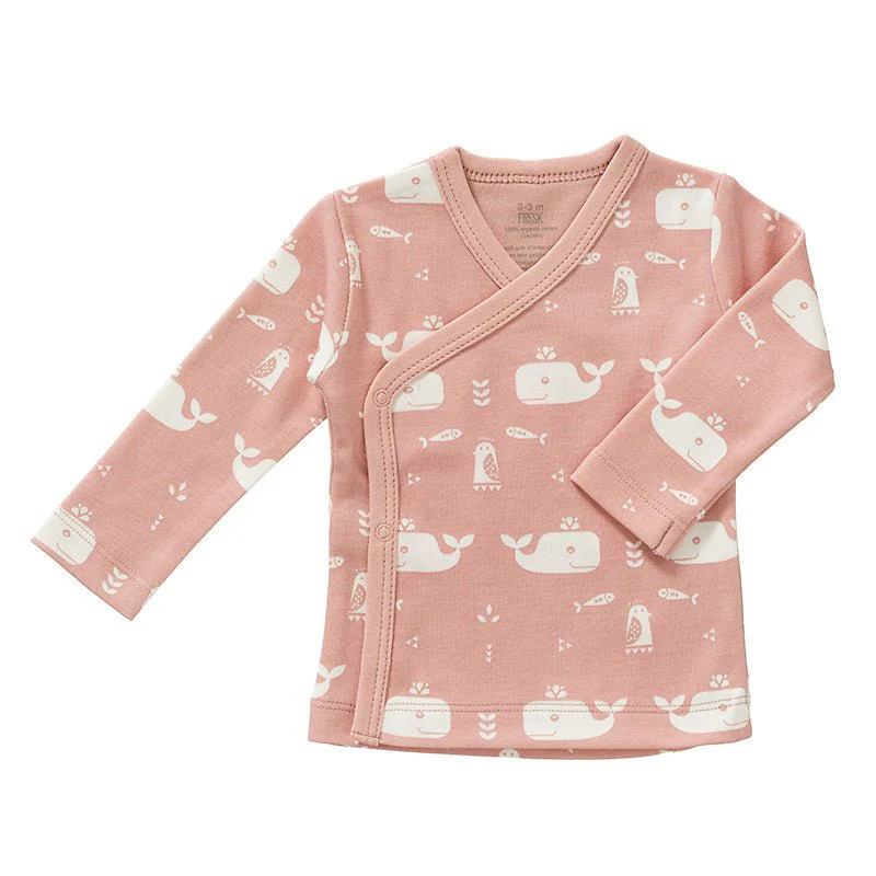 Fresk Wikkelvestje Whale Mellow Rose