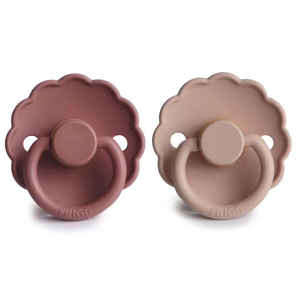 Frigg Speen Maat 1 Daisy Baby Blush/Woodchuck Latex 2-Pack - Image 2