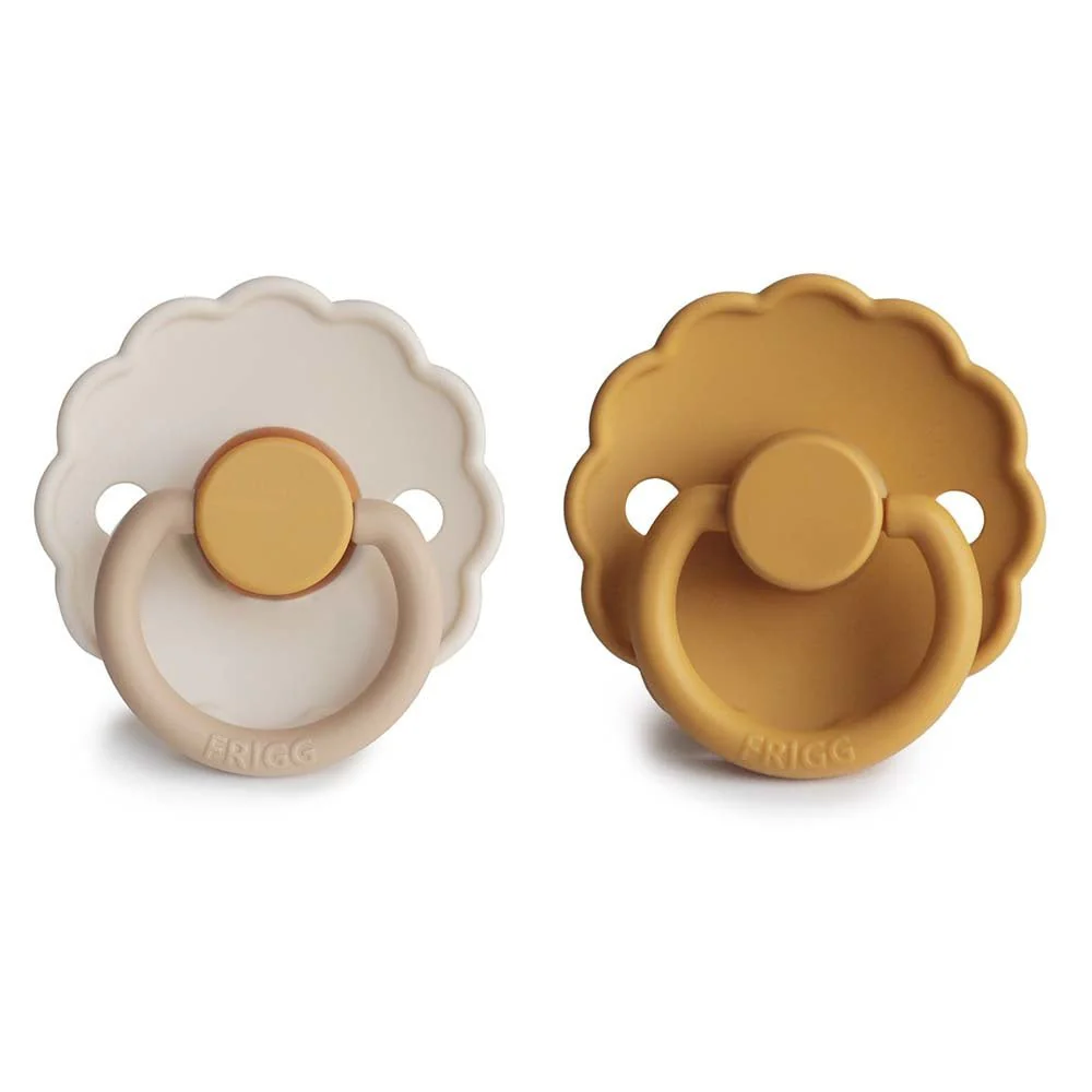 Frigg Speen Maat 1 Daisy Blooming Chamomile/H.Gold Latex 2-Pack - Image 2