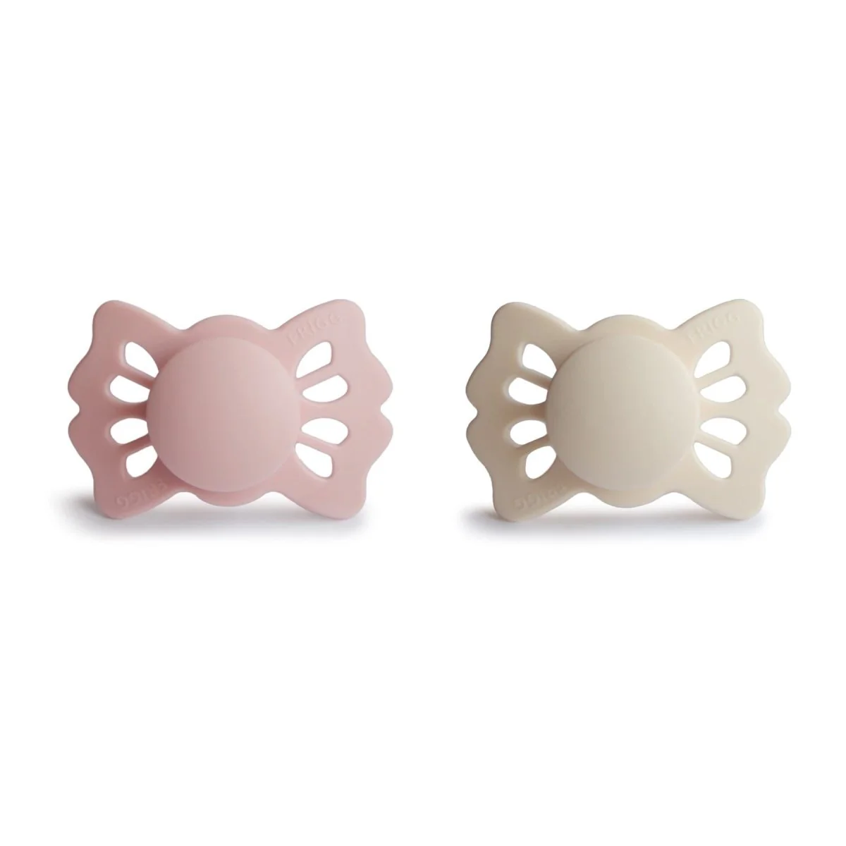 Frigg Speen Maat 1 Lucky Cream/Blush Silicone 2-Pack