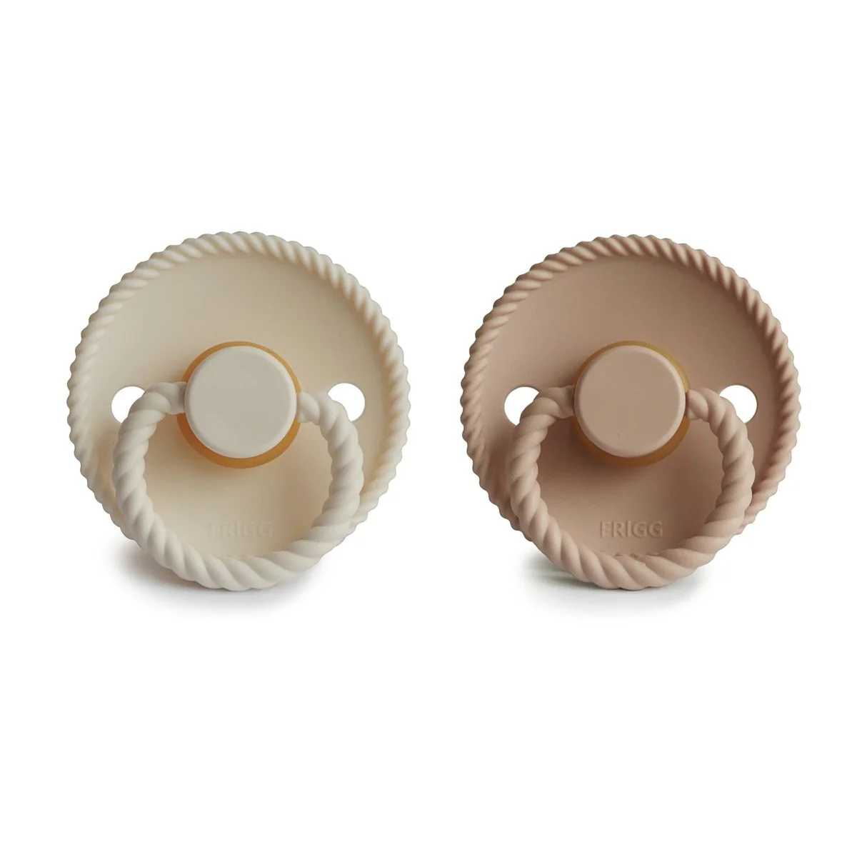 Frigg Speen Maat 2 Rope Cream/Croissant Latex 2-Pack - Image 2
