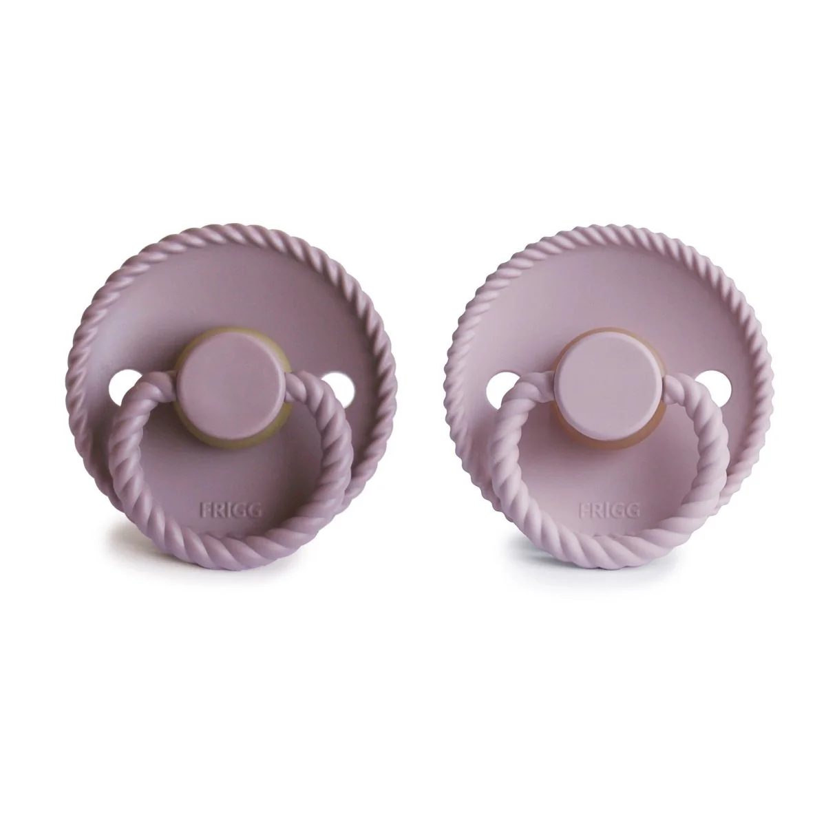 Frigg Speen Maat 2 Rope Tw. Mauve/Soft Lilac Latex 2-Pack - Image 2