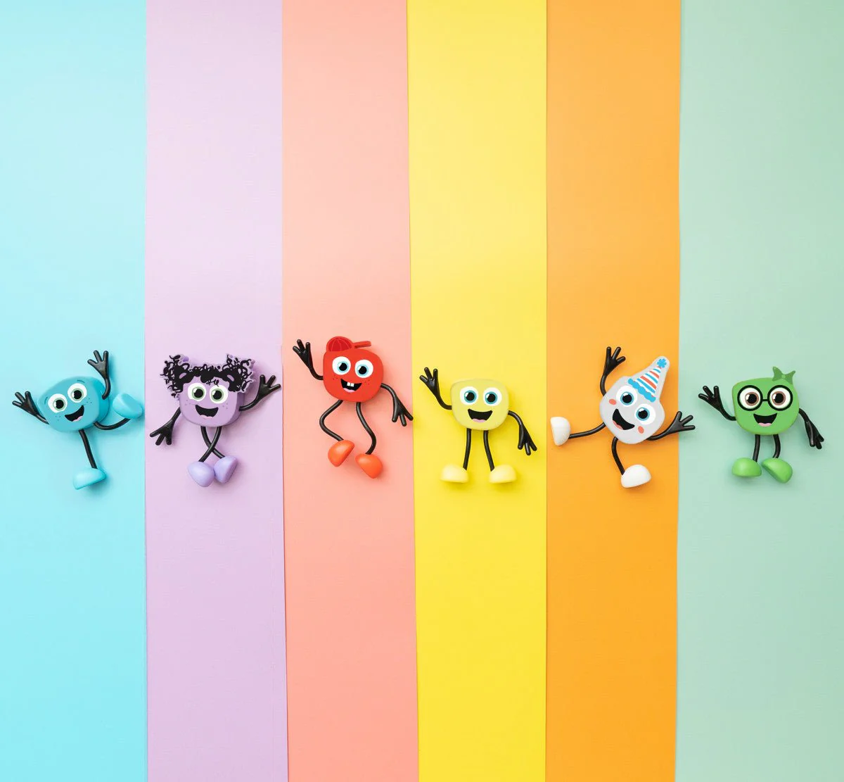Glopals Badspeelgoed Sensorisch Light-Up Poppetje en Cubes Blair - Image 8