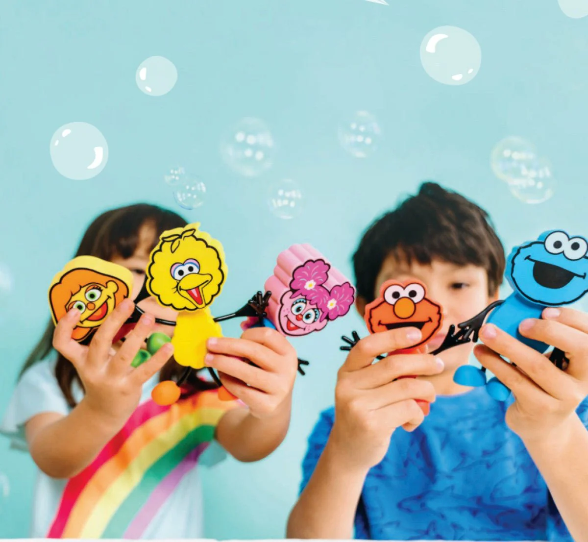 Glopals Badspeelgoed Sensorisch Light-Up Poppetje en Cubes Cookie - Image 11