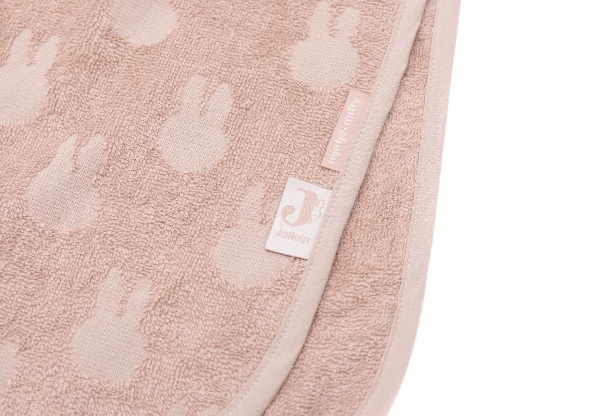Jollein Badponcho Miffy Jacquard Wild Rose - Image 2