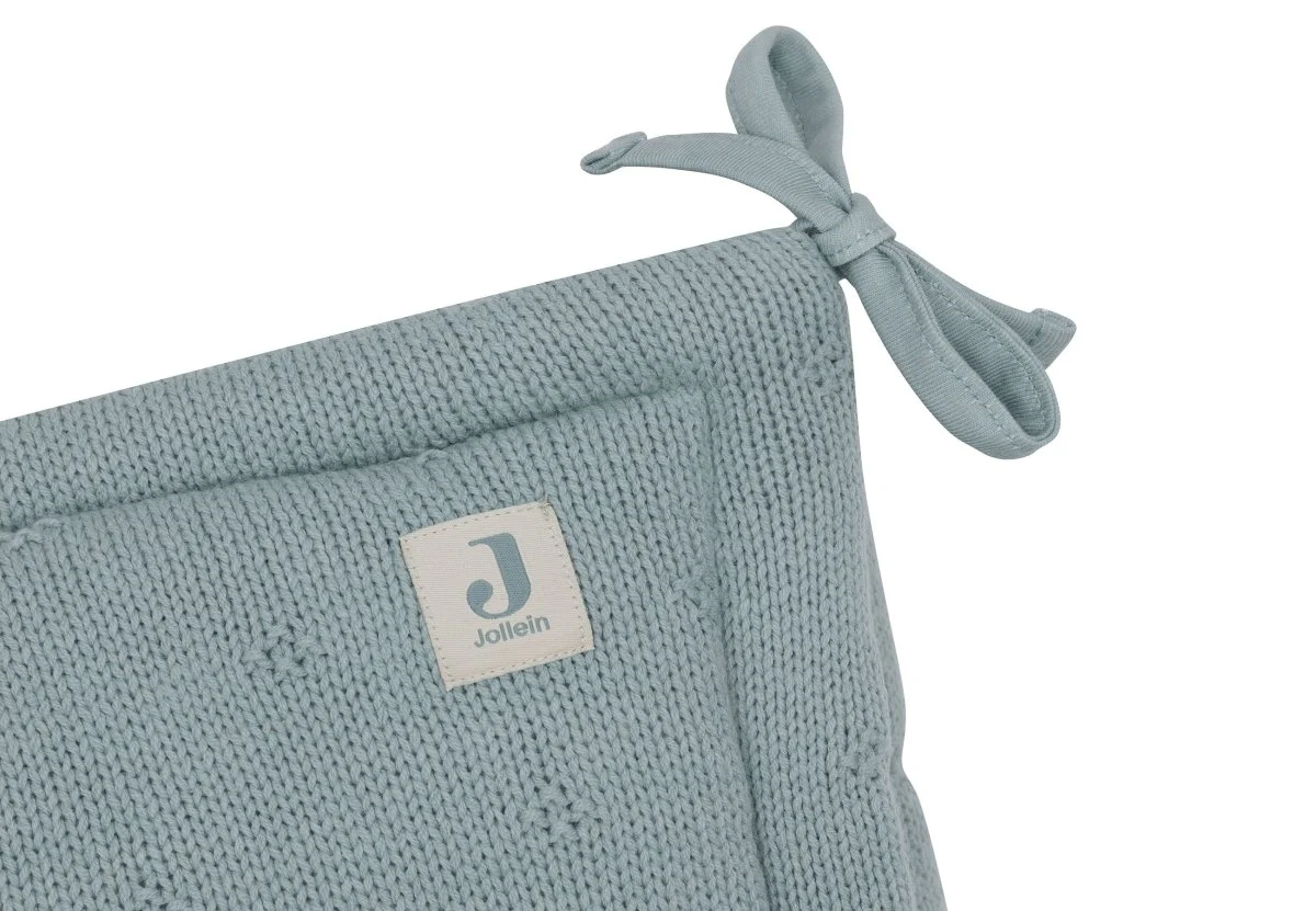 Jollein Boxbumper Cosy Knit Sea Green 180 X 30 Cm - Image 2