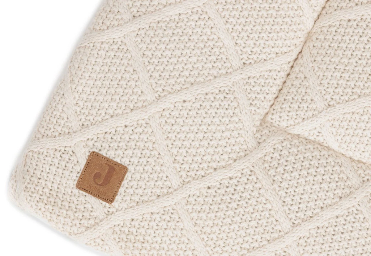 Jollein Boxkleed Check Knit Oatmeal 75 X 95 Cm - Image 3