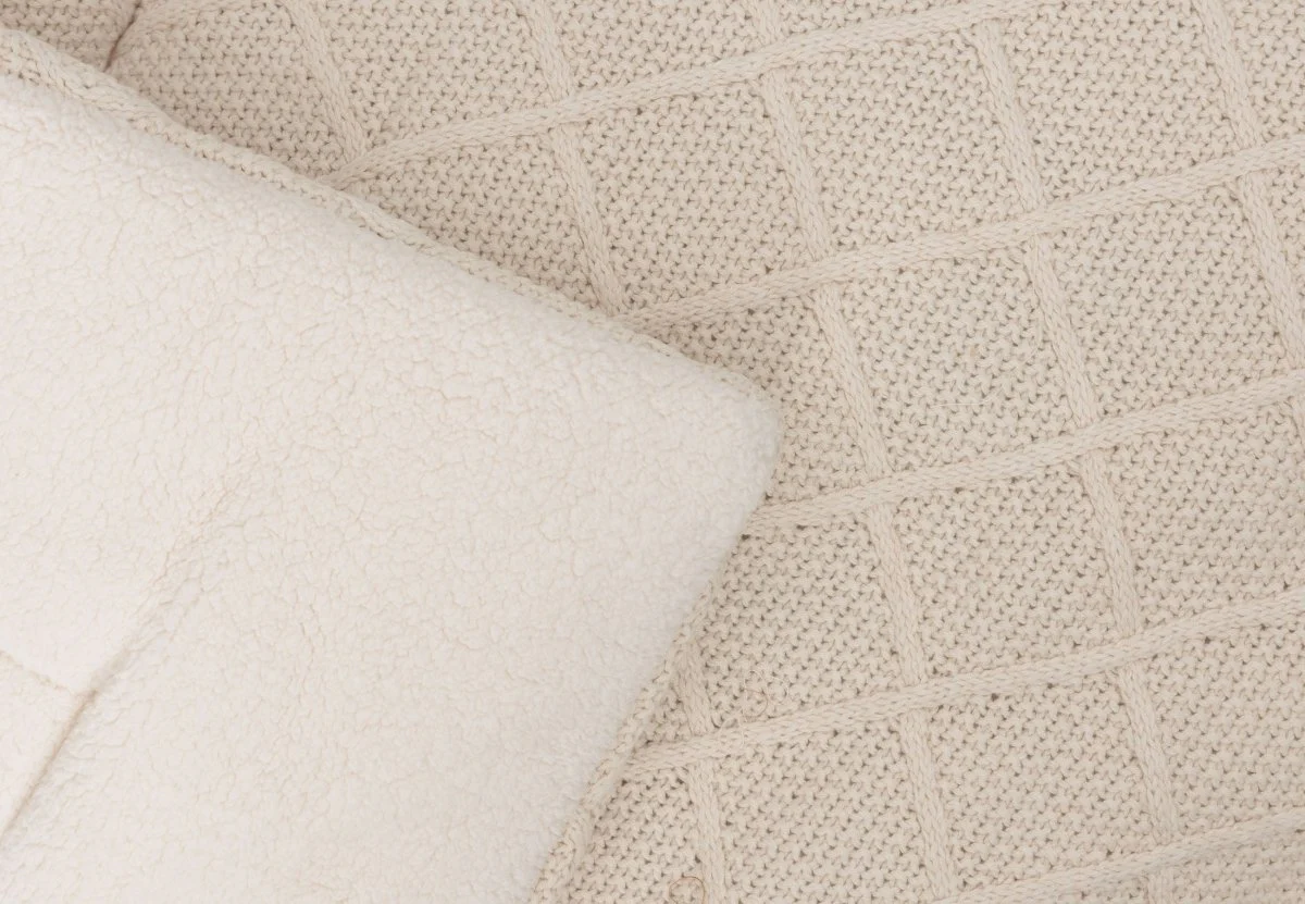 Jollein Boxkleed Check Knit Oatmeal 75 X 95 Cm - Image 4