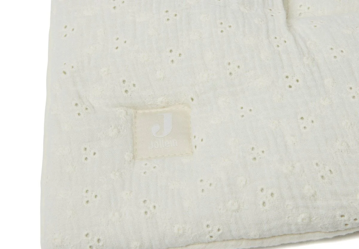 Jollein Boxkleed Embroidery Ivory 75x95cm - Image 4