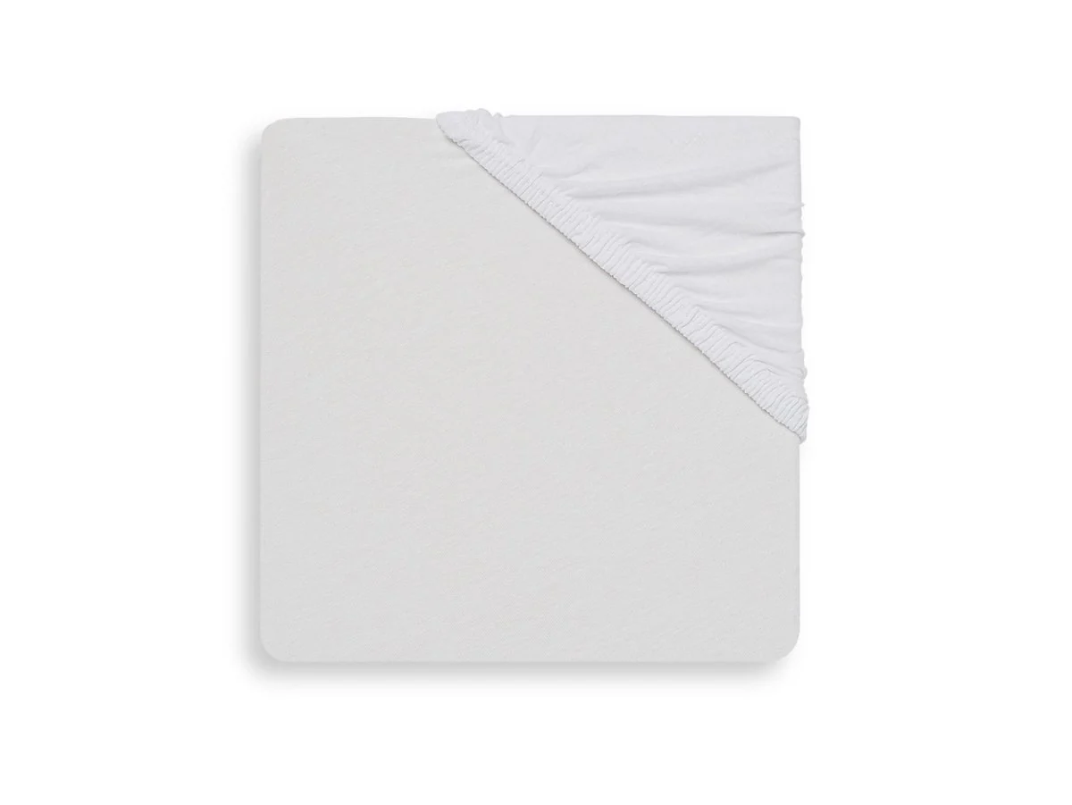 Jollein Hoeslaken Jersey Wit 60x120cm