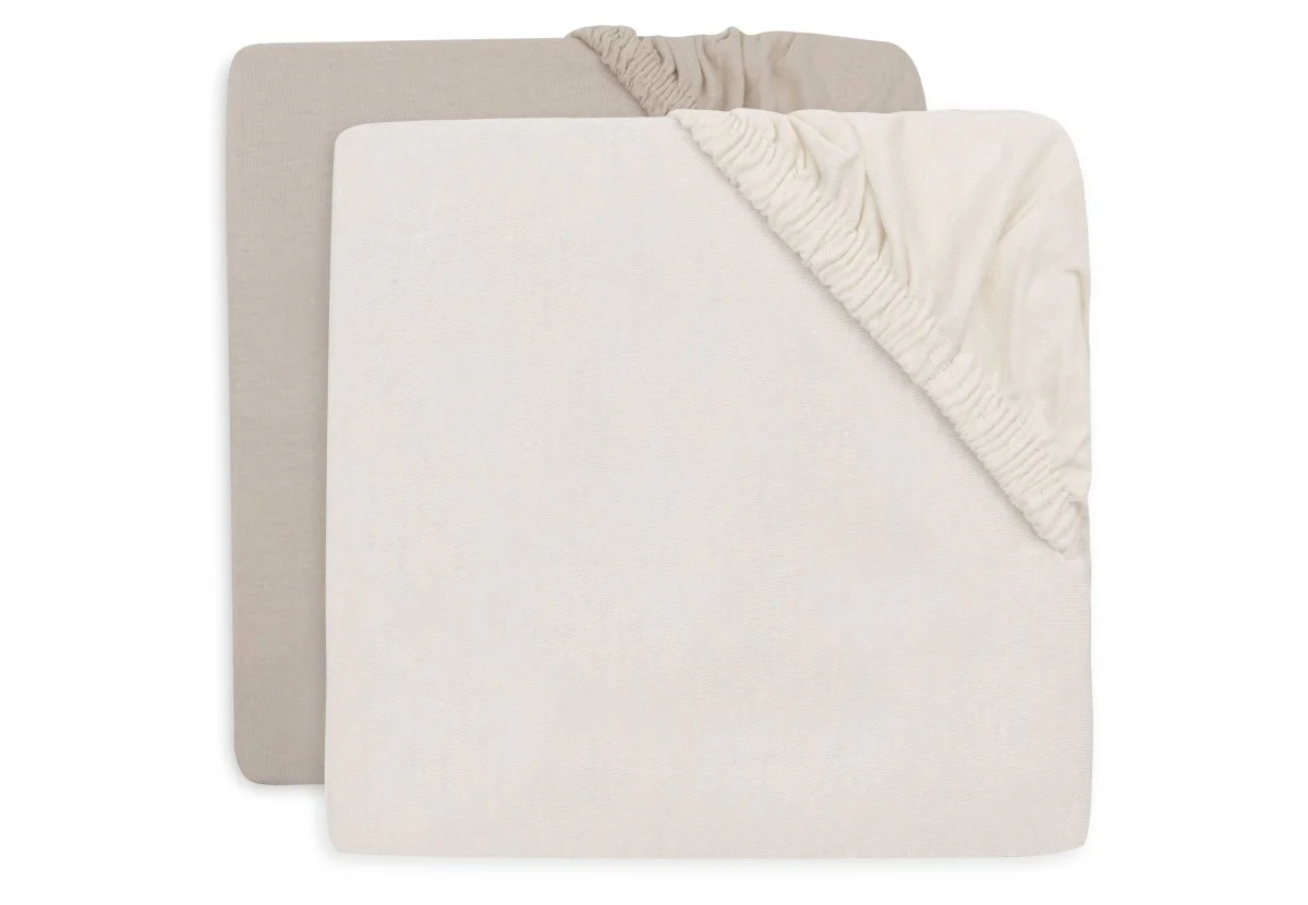 Jollein Hoeslaken Ledikant Oatmeal/Sand 70/75 X 140/150 Cm 2St - Image 5