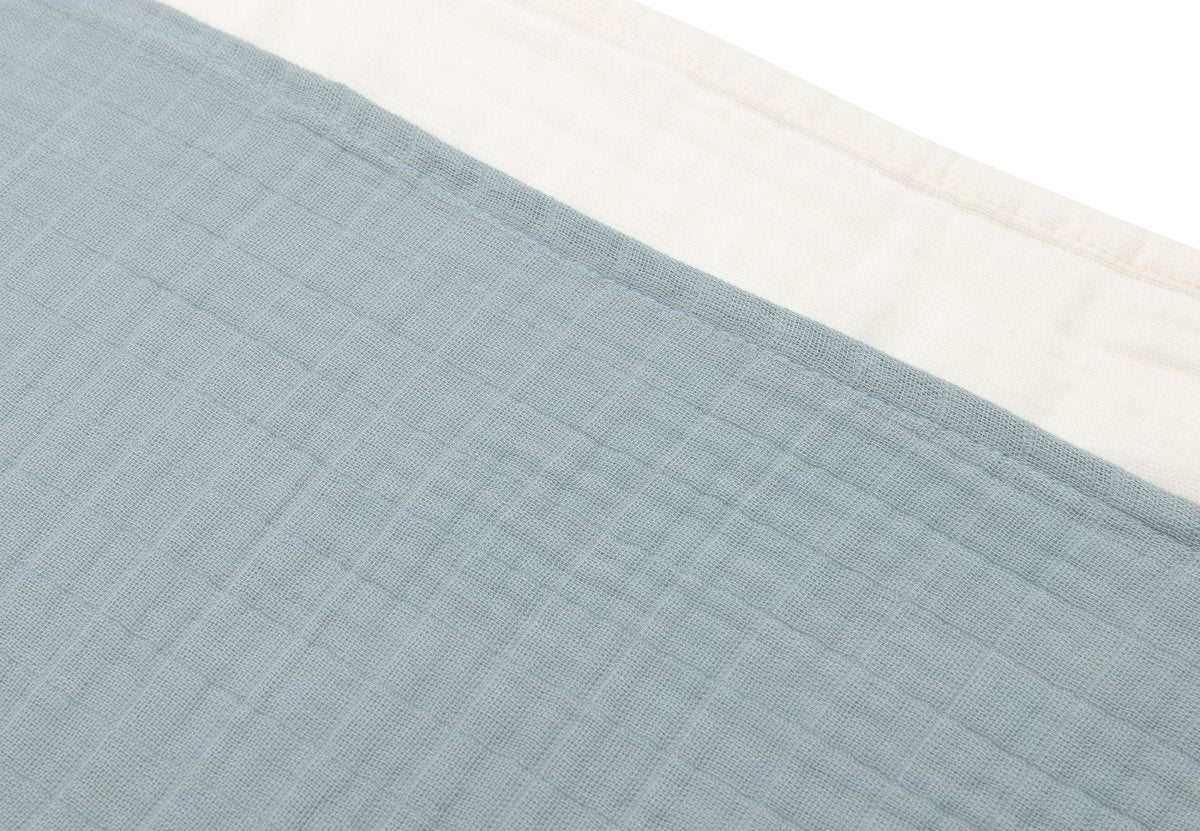 Jollein Hydrofiele Doek 70X70Cm - Sea Green/Ivory - 4 Stuks - Image 2